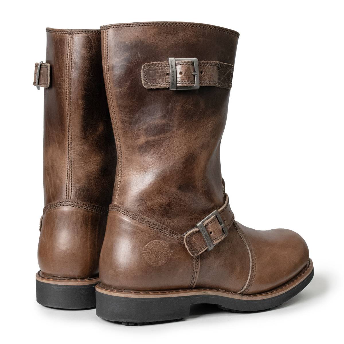Milwaukee Leather MBM9064 Men's "Antique Ridge" Classic Brown Engineer Motorcycle Boots