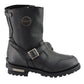 Milwaukee Leather MBM9090W Men's Black Wide Width 9-Inch Classic Engineer Motorcycle Boots with Gear Shift Guard