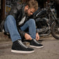 Milwaukee Leather Men's Roadflow Black Suede Reinforced Street Riding Shoes - MBM9106