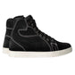 Milwaukee Leather Men's Roadstitch Black Suede Reinforced Street Riding Shoes w/ White Stitching - MBM9107