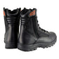 Milwaukee Leather Men's 9-Inch Black Leather Lace-Up Tactical Motorcycle Boots w/ Side Zipper MBM9110