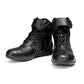 Milwaukee Leather Men's Troop Sport Black Waterproof Leather Motorcycle Racer Style Boots - MBM9185