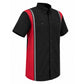MMCC Men's Driftline Red Poly-Blend Mechanic Shirt - MDM11607