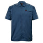 MMCC Men's Pinstripe PolyPoly-Blend Mechanic Shirt - MDM11620