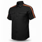 MMCC Men's Track Mark Classic Mechanic Button Up Shirt - Dual Chest Pockets - Microfiber Panel - MDM11623