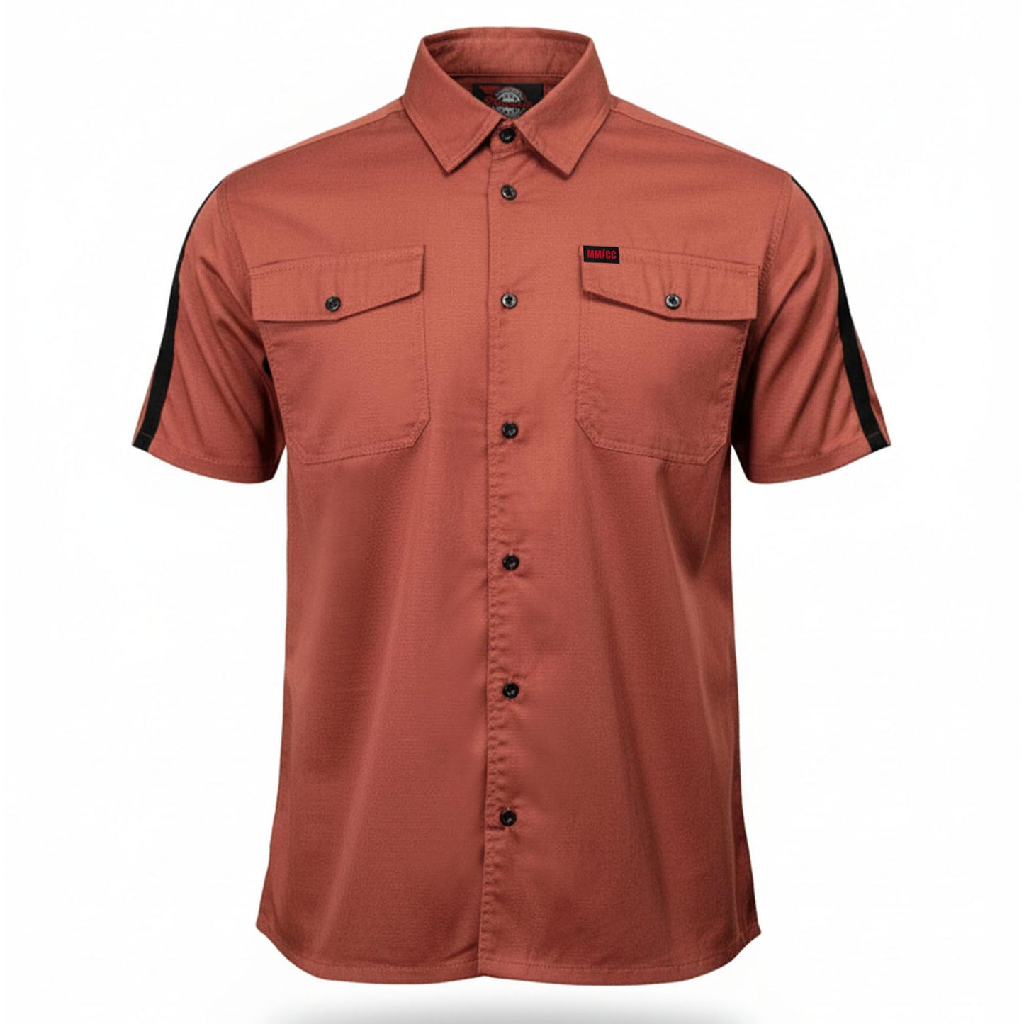 MMCC Men's Track Mark Polyester Blend Mechanic Shirt - MDM11624