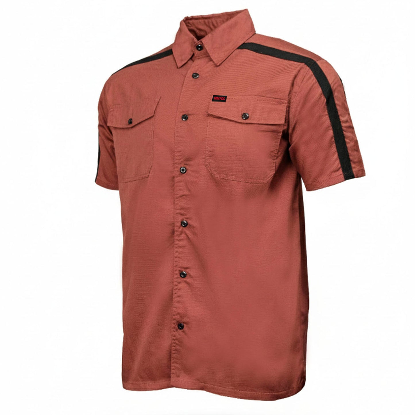 MMCC Men's Track Mark Polyester Blend Mechanic Shirt - MDM11624