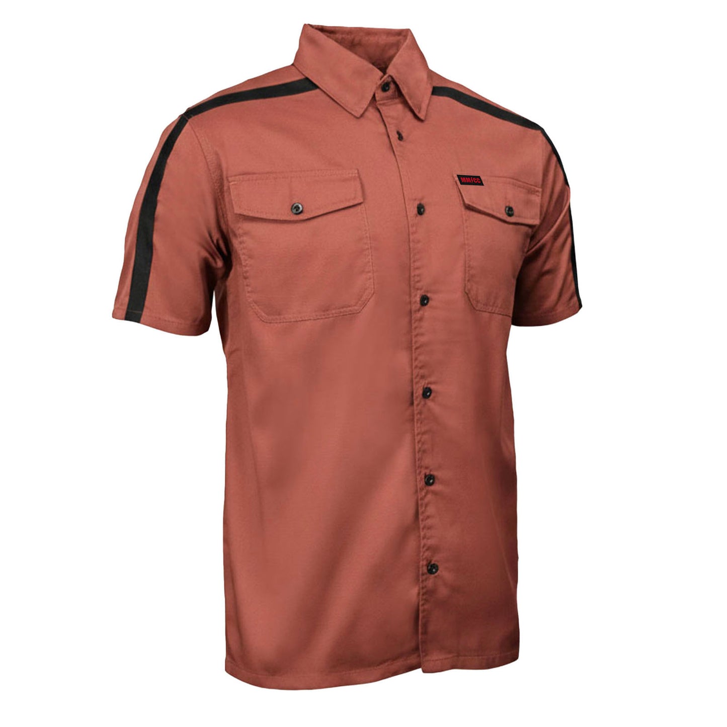 MMCC Men's Track Mark Polyester Blend Mechanic Shirt - MDM11624