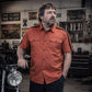 MMCC Men's Track Mark Classic Mechanic Button Up Shirt - Dual Chest Pockets - Microfiber Panel - MDM11624