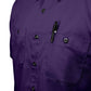 MMCC Men's Super Duty Purple Mechanic Shirt - Microfiber Panel - MDM11662