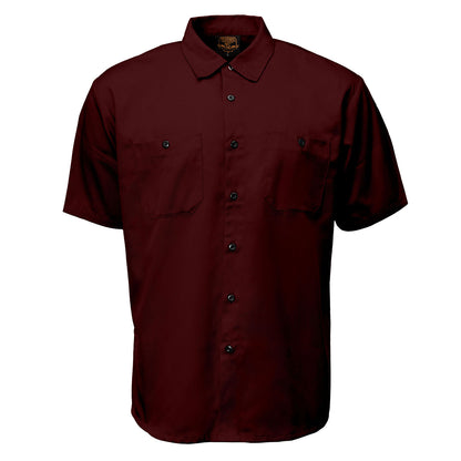 MMCC Men's Super Duty Burgundy Mechanic Shirt - Microfiber Panel - MDM11666