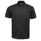 MMCC Men's Slipstream Black Gray Poly-Blend Mechanic Shirt - MDM11689