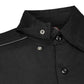 MMCC Men's Slipstream Black Gray Poly-Blend Mechanic Shirt - MDM11689