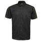 MMCC Men's Slipstream Black/Green Mechanic Work Shirt - 100% Cotton w/ Microfiber Panel - MDM11690