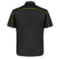 MMCC Men's Slipstream Black/Green Mechanic Work Shirt - 100% Cotton w/ Microfiber Panel - MDM11690