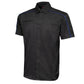 MMCC Men's Slipstream Black Royal Blue Classic Mechanic Shirt - 100% Cotton w/ Microfiber Panel - MDM11692