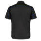 MMCC Men's Slipstream Black Royal Blue Classic Mechanic Shirt - 100% Cotton w/ Microfiber Panel - MDM11692