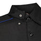 MMCC Men's Slipstream Black Royal Blue Classic Mechanic Shirt - 100% Cotton w/ Microfiber Panel - MDM11692