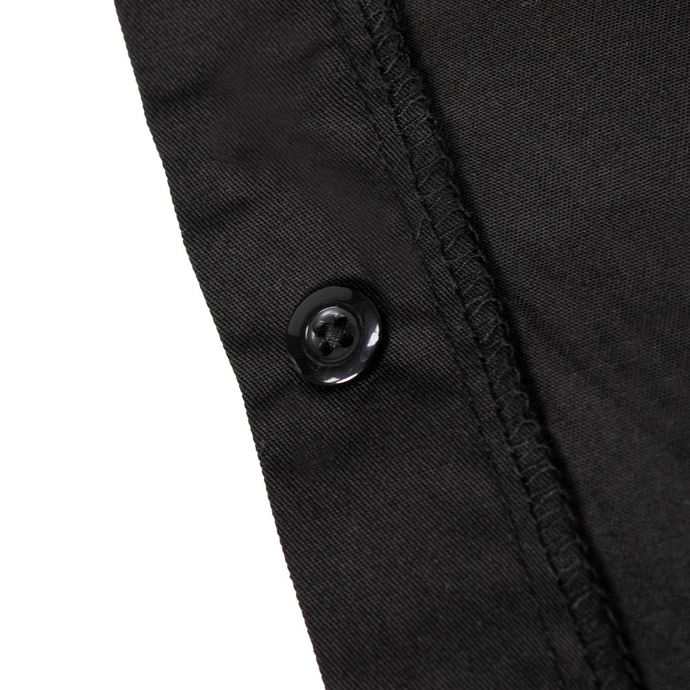 MMCC Men's Slipstream Black Royal Blue Classic Mechanic Shirt - 100% Cotton w/ Microfiber Panel - MDM11692