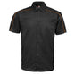MMCC Men's Slipstream Black/OrangeMechanic Work Shirt - 100% Cotton w/ Microfiber Panel - MDM11693