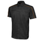 MMCC Men's Slipstream Black/OrangeMechanic Work Shirt - 100% Cotton w/ Microfiber Panel - MDM11693