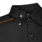 MMCC Men's Slipstream Black/OrangeMechanic Work Shirt - 100% Cotton w/ Microfiber Panel - MDM11693
