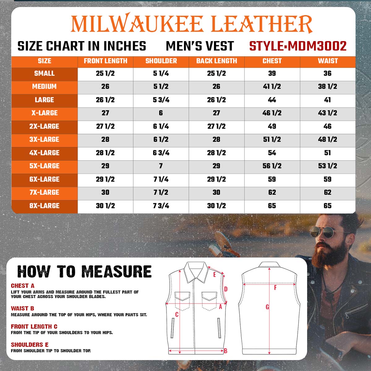 Milwaukee Leather MDM3002 Men's ‘Covert’ Black Denim Club Style Vest with Side Lace Adjustment