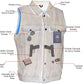 Milwaukee Leather Men's Outrider Blue Denim Motorcycle Rider Vest with Shirt Collar - MDM3080