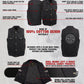 Milwaukee Leather Men's Outrider Black Denim Motorcycle Rider Vest with Shirt Collar - MDM3081