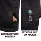 Milwaukee Leather Men's Rustic Black Denim Motorcycle Riding Vest with Removable Hoodie - MDM3082
