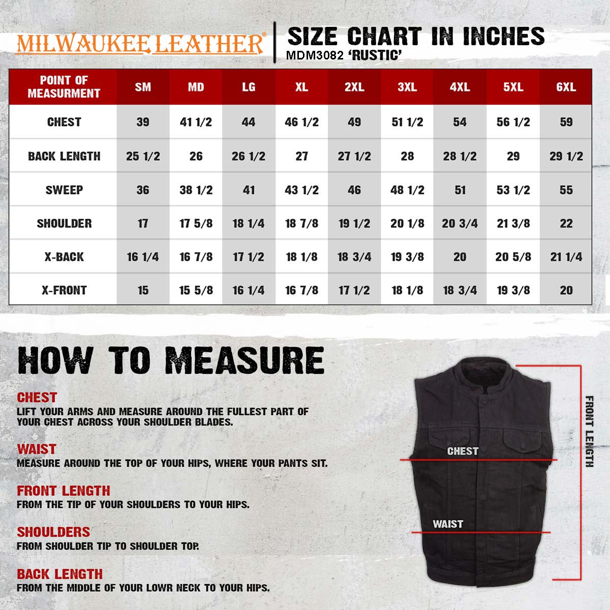 Milwaukee Leather Men's Rustic Black Denim Motorcycle Riding Vest with Removable Hoodie - MDM3082