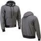 Milwaukee Leather Men's s Black Denim Club Style Motorcycle Vest w/ Removable Hoodie - MDM3083