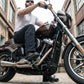 Milwaukee Leather MDM5014 Men's Classic Fit Black Denim Motorcycle Rider Racing Pants w/ CE Armor on Knees