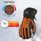 Milwaukee Leather MG7513 Men's Black ‘Heated’ Gauntlet Waterproof Winter Gloves with i-Touch