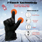 Milwaukee Leather MG7513SET Men’s Heated Winter Gloves for Motorcycle Ski Hunting/Harness Wire and i-Touch