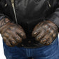 Milwaukee Leather MG7514 Men's Brown Leather with Gel Palm Motorcycle Gloves W/ Protective Knuckle