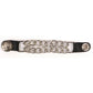 Milwaukee Leather 5 Cent Buffalo Medallion Vest Extender - Double Chrome Chains Genuine Leather 6.5" Extension MLA1009-Single