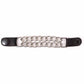 Milwaukee Leather Black Medallion Vest Extender - Double Chrome Chains Genuine Leather 6.5" Extension MLA1016-Single