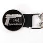 Milwaukee Leather 2nd Amendment Medallion Vest Extender - Double Chrome Chains Genuine Leather 6.5" Extension MLA1027-Single
