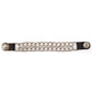Milwaukee Leather 5 Cent Buffalo Medallion Vest Extender - Double Chrome Chains Genuine Leather 8.5" Extension MLA1043-Single