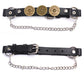 Milwaukee Leather Silver 12 Gauge Shell Medallion Boot Chain with Adjustable Strap - MLA3005