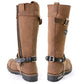 Milwaukee Leather Silver 12 Gauge Shell Medallion Boot Chain with Adjustable Strap - MLA3005