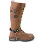 Milwaukee Leather Silver 12 Gauge Shell Medallion Boot Chain with Adjustable Strap - MLA3005