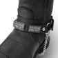 Milwaukee Leather Motorcycle Boot Chain – Silver Chain & Buckle, F‑Around – Find Out Text Accent - ML3009