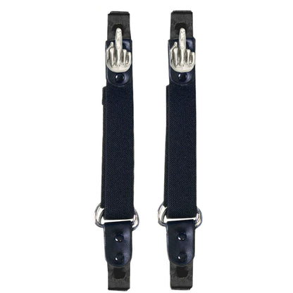 Milwaukee Leather MLA4016 Middle Finger Motorcycle Biker Elastic Bungee Clips for Chaps or Pants (Set of 2)