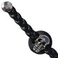 Milwaukee Leather Skull Medallion Vest Extender Genuine Leather Braided Strap 6.5" Extension 4-PCS MLA6064SET