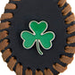 Milwaukee Leather Black 3 Leaf CloverP ewter Emblem Key Chain - MLA9500
