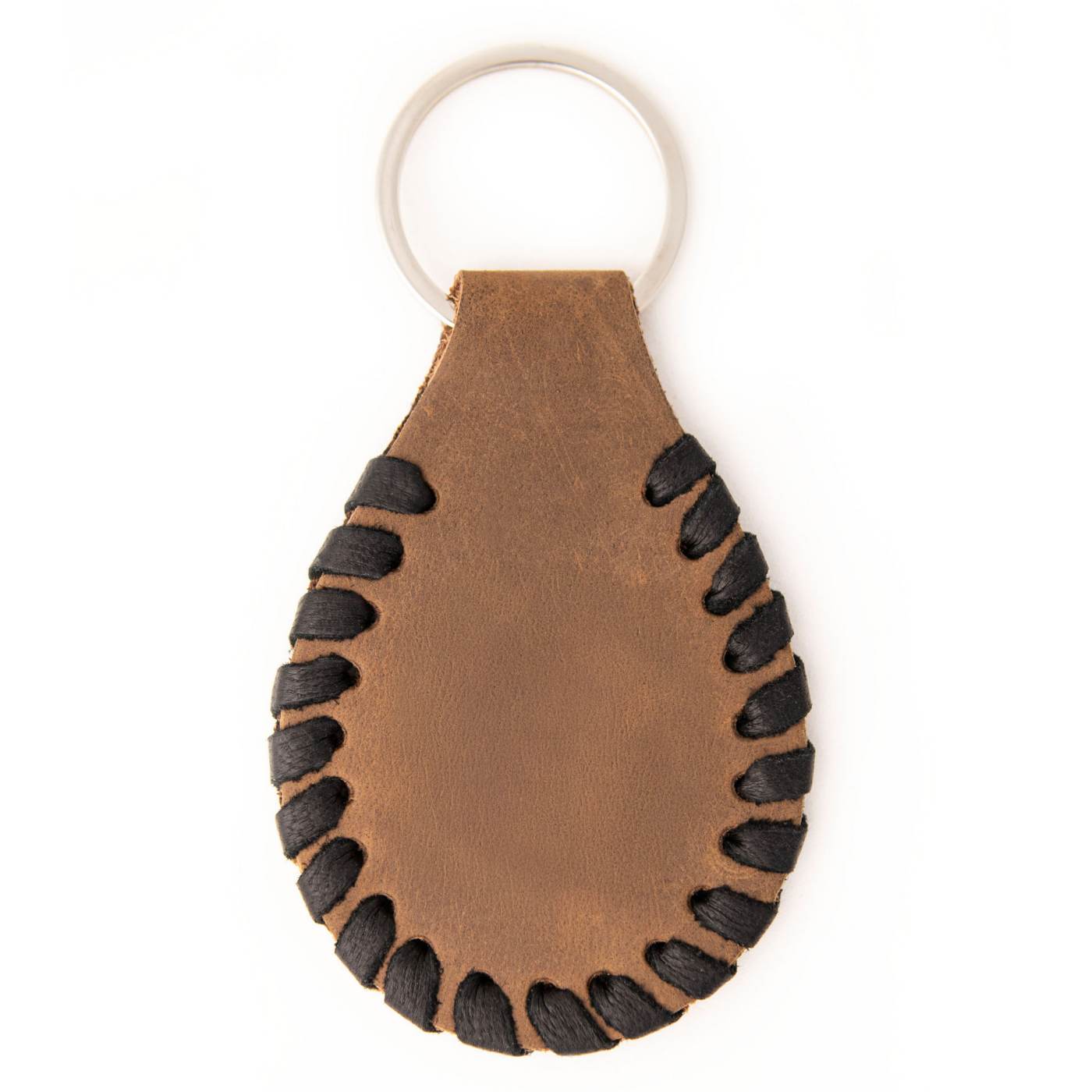 Milwaukee Leather Brown Second Amendment Pewter Emblem Key Chain - MLA9502