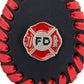 Milwaukee Leather Fire Department Pewter Emblem Key Chain - MLA9503