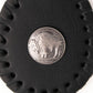 Milwaukee Leather Black Buffalo Nickel Pewter Emblem Key Chain - MLA9504